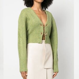 Cult Gaia Casella Cardigan in Pine